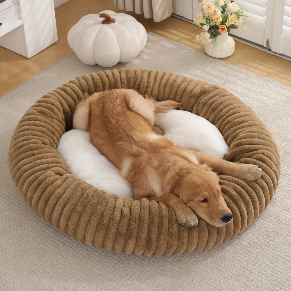 Kennel Cat Bed Dog Round Pet Bed Dog Bed Winter Warm Pet Bed Dog Supplies