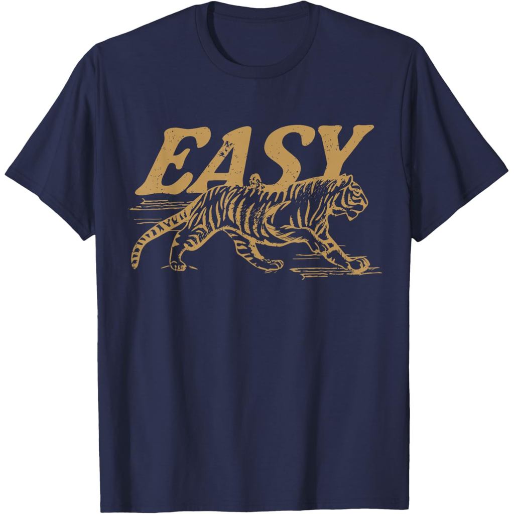 Easy Tiger Vintage Distressed Tiger Trendy Grunge Indie Boho T-Shirt
