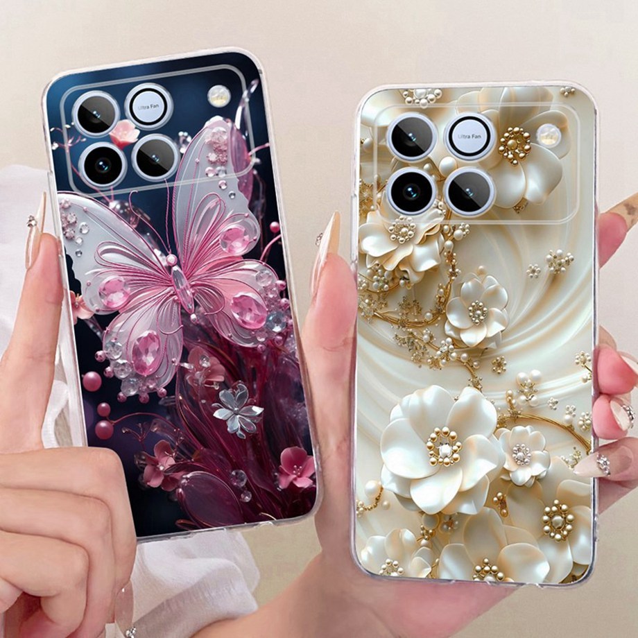 สําหรับ Honor Win เคสโทรศัพท์ AAP-AN00 ฝาครอบแฟชั่นเรียบง่ายดอกไม้รูปแบบซิลิโคนอ่อนนุ่ม HonorWin Fun