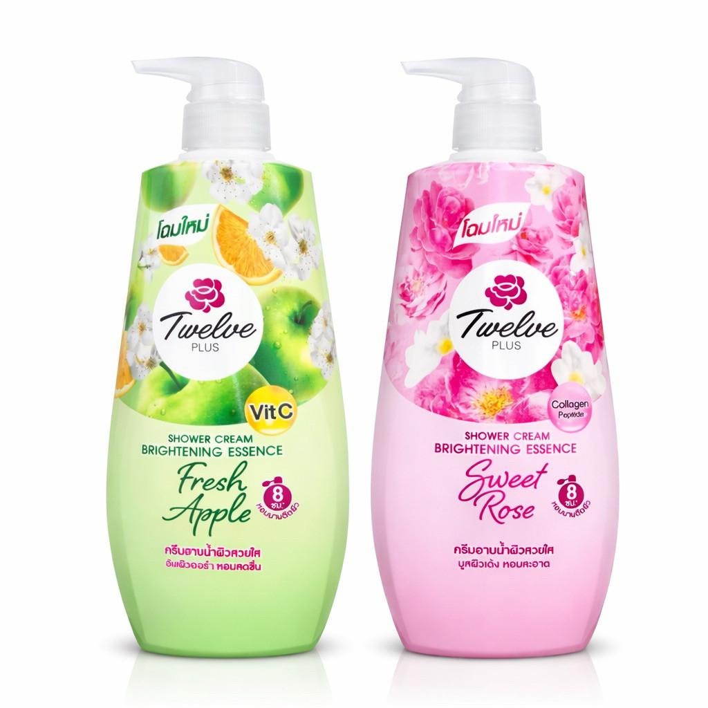 Twelve Plus ทเวลฟ์พลัส ครีมอาบน้ำ ผิวฉ่ำใส ปริมาณ 400มล.