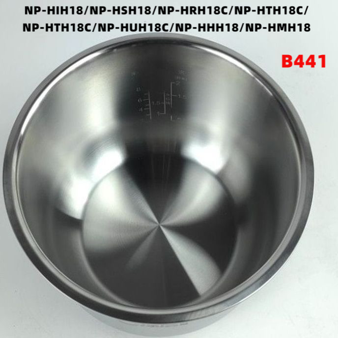 หม้อชั้นในสแตนเลส 316L B441 เหมาะสําหรับ ZOJIRUSHI หม้อด้านใน NP-HIH18/NP-HSH18/NP-HSH18/NP-HRH18C/N