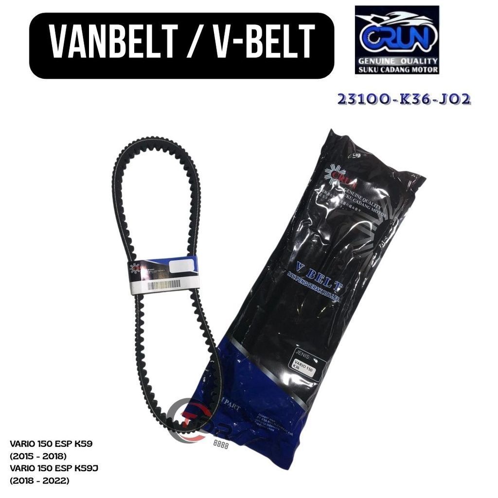 23100-K36-J01 23100K36J02 CRUN Vanbelt Honda Vario 150 ESP K59 K59J Vanbel ไดรฟ์เข็มขัดมอเตอร์