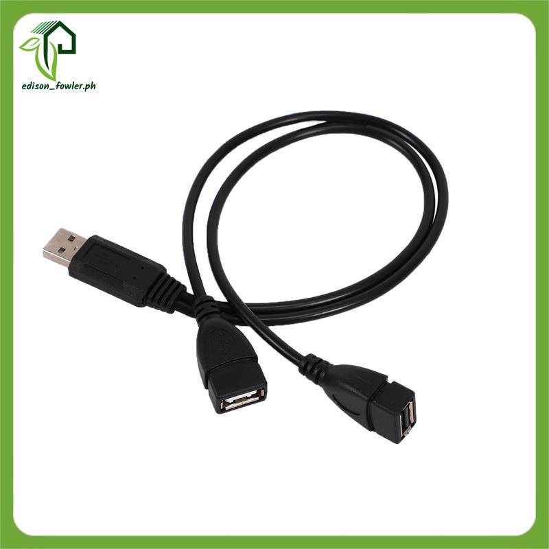 [edison_fowler.ph] USB 2.0A Male auf 2 Dual USB Female Jack Y Splitter Verteiler Adapter Kabel