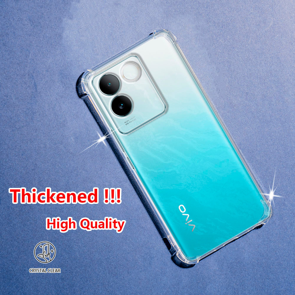 สําหรับVivo S17E iQOO Z7 Pro T2 Pro 5G V2285AคริสตัลClear JellyกรณีAir-Guardมุมนุ่มTPUยืดหยุ่นซิลิโค