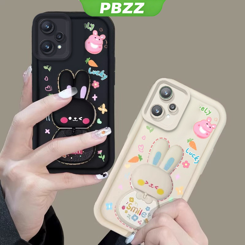 PBZZ FOR เคส เคสสําหรับRealme 9 pro plus realme 9i realme 9 pro + เคสโทรศัพท์Softcaseซิลิโคนกันกระแทกออกแบบใหม่กระจกความงามกระต่ายพร้อมที่วางJTCTZJ01 ราคา ถูกที่สุด ดีลบีเคเค แกลเลอรีภาพที่ 7
