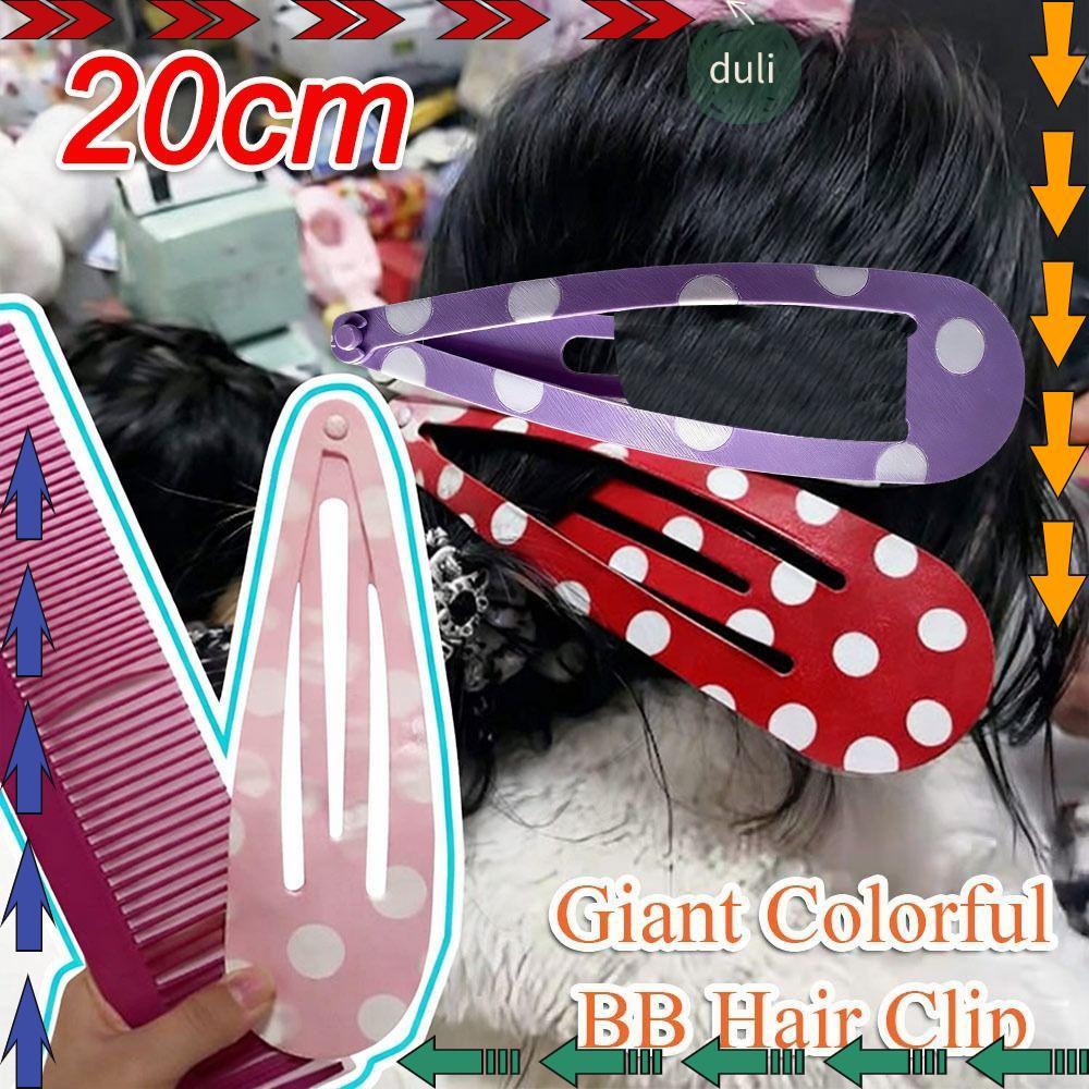 DUILIAN กิ๊บติดผมขนาดใหญ่พิเศษ 20 ซม., แบบคาวายน่ารัก สำหรับทไวสเตอร์และเป็นของเล่นเด็ก