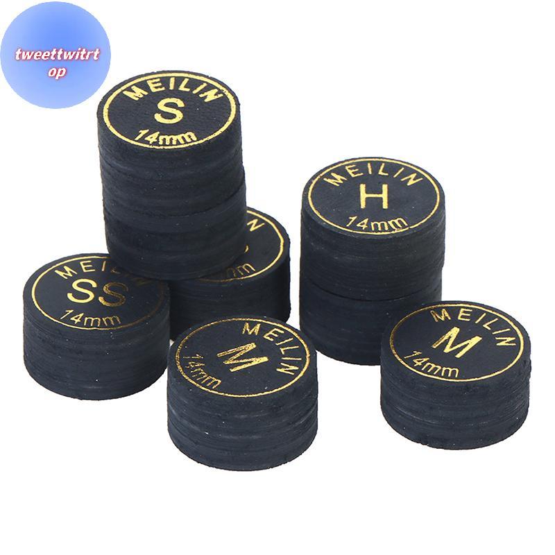 DOUSUN 14 มม.ญี่ปุ่น Cue Tip คุณภาพสระว่ายน้ําบิลเลียด Pigskin Cue Tip Snooker Cue Tip TH