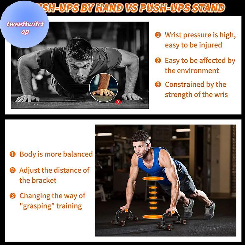 DOUSUN 1 คู่ลื่น Push-up Support H-shaped Strong Pushup Bars Calisthenics Parallel Bars Muscle Train