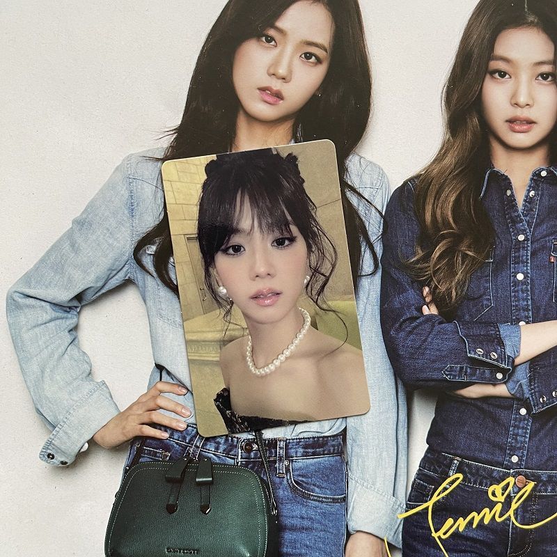 Kim Ji Soo ของแท้ pearl โปรแกรมพิเศษ jisoo การ์ดเล็กBLACKPINK SOLO Flower Sea Show