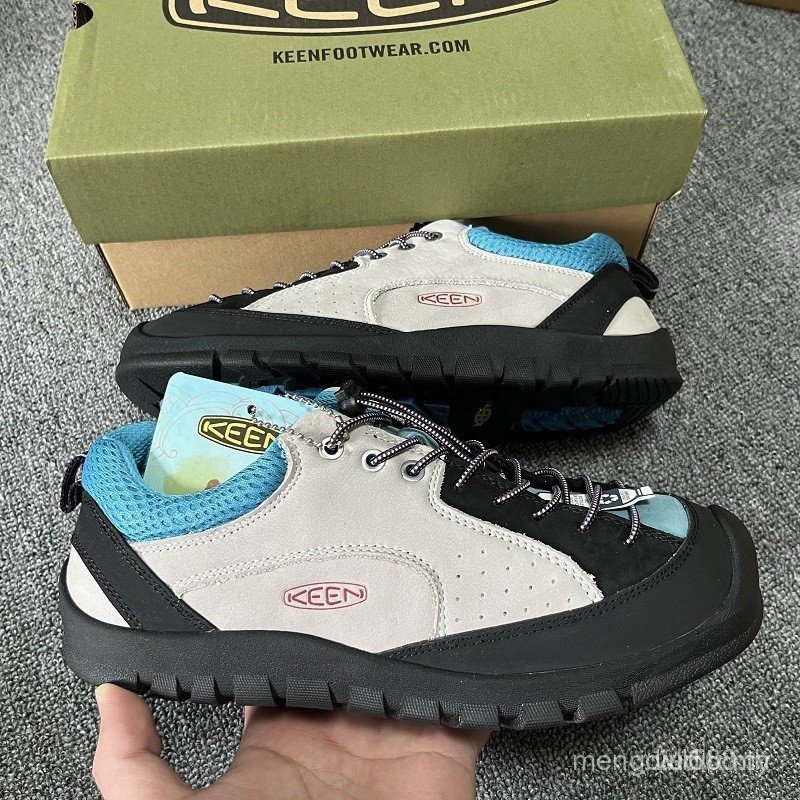 Koen KEEN Second-Generation ของแท้หนังกลางแจ้งคู่รองเท้าขนาดใหญ่ Anti-slip One-Pedal เดินป่ารองเท้าเดินป่าอินเทรนด์ All-Match XK AT0E
