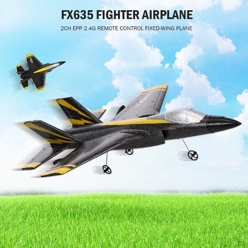 FX635 เครื่องบินรบควบคุมระยะไกลปีกคงที่ F35 เครื่องร่อนโฟมควบคุมระยะไกล | เครื่องบินบังคับ 2 ช่อง | 