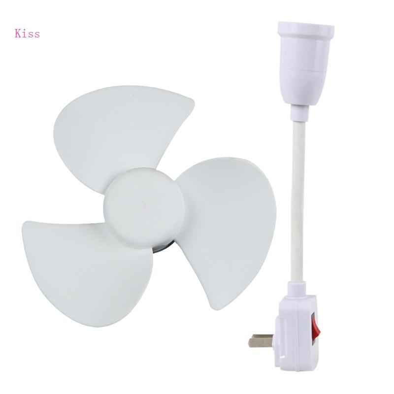 6inch Fan with 360 Degree Angle E27 Small Fan with Conversion Plug for Bedroom