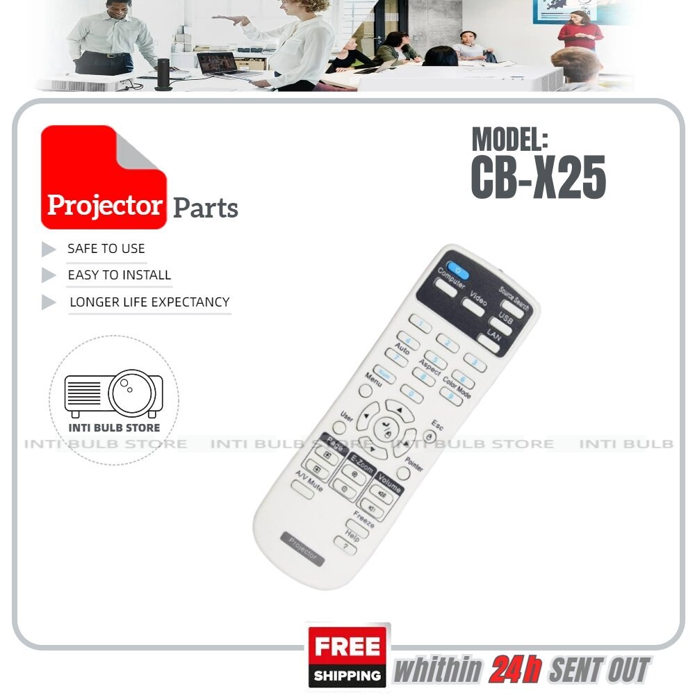 Epson รีโมทคอนโทรลโปรเจคเตอร์ CB-X25 X21 X18 X22 W03 X29