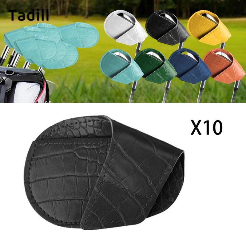 Tadill 10x Golf Iron Covers Protector Head Cover ฝาครอบกอล์ฟคลับสําหรับ Club Travel,Storage Play — صورة 4