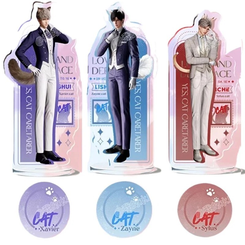 Standee Love and Deep Space micha รุ่น Tan Th Sylus Xavier Zayne Rafay Ky Duc Cat Ear Cat Tail รุ่นต