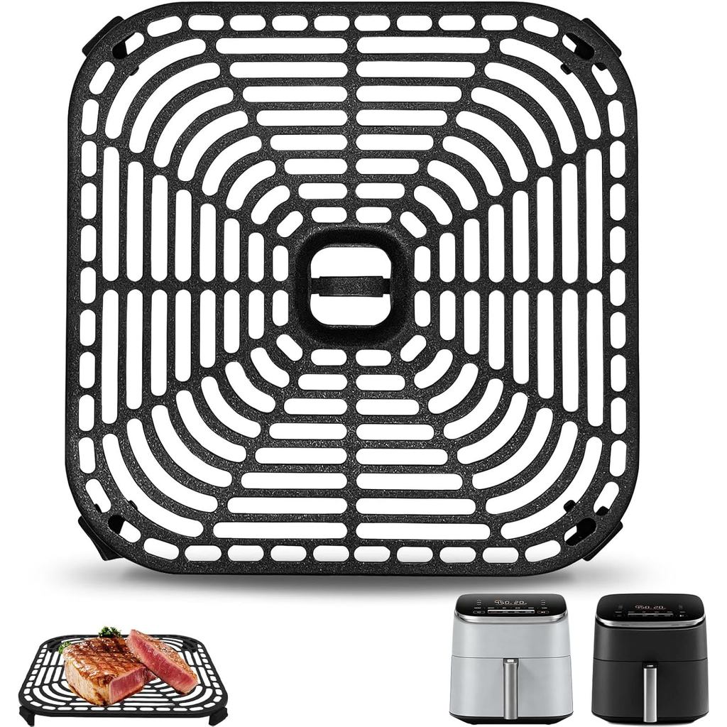 Air Fryer กระทะย่างสําหรับ COSORI Air Fryer TurboBlaze 6 QT, Non-Stick 8.9*8.9Square Air Fryer Rack 