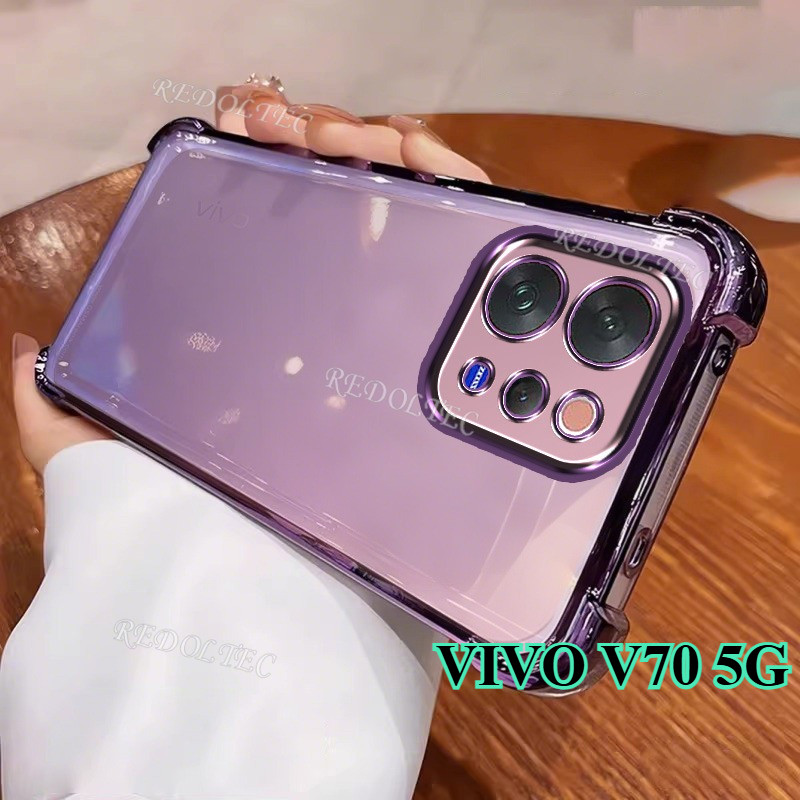 วิฟ VIVO V70 5G เคสใหม่แม่เหล็กกันกระแทกโปร่งใสด้วยแหวนแม่เหล็ก 2025 ดีไซน์ใหม่ปลอกใส วิฟ70 บางพิเศษฝาครอบโทรศัพท์นุ่ม
