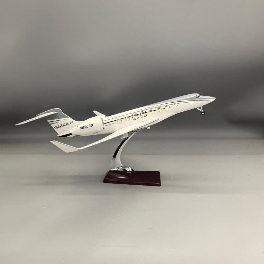 1: 50 Gulfstream G650ER Gulfstream พร้อมโมเดลจําลอง G650ER แบบบางเบา