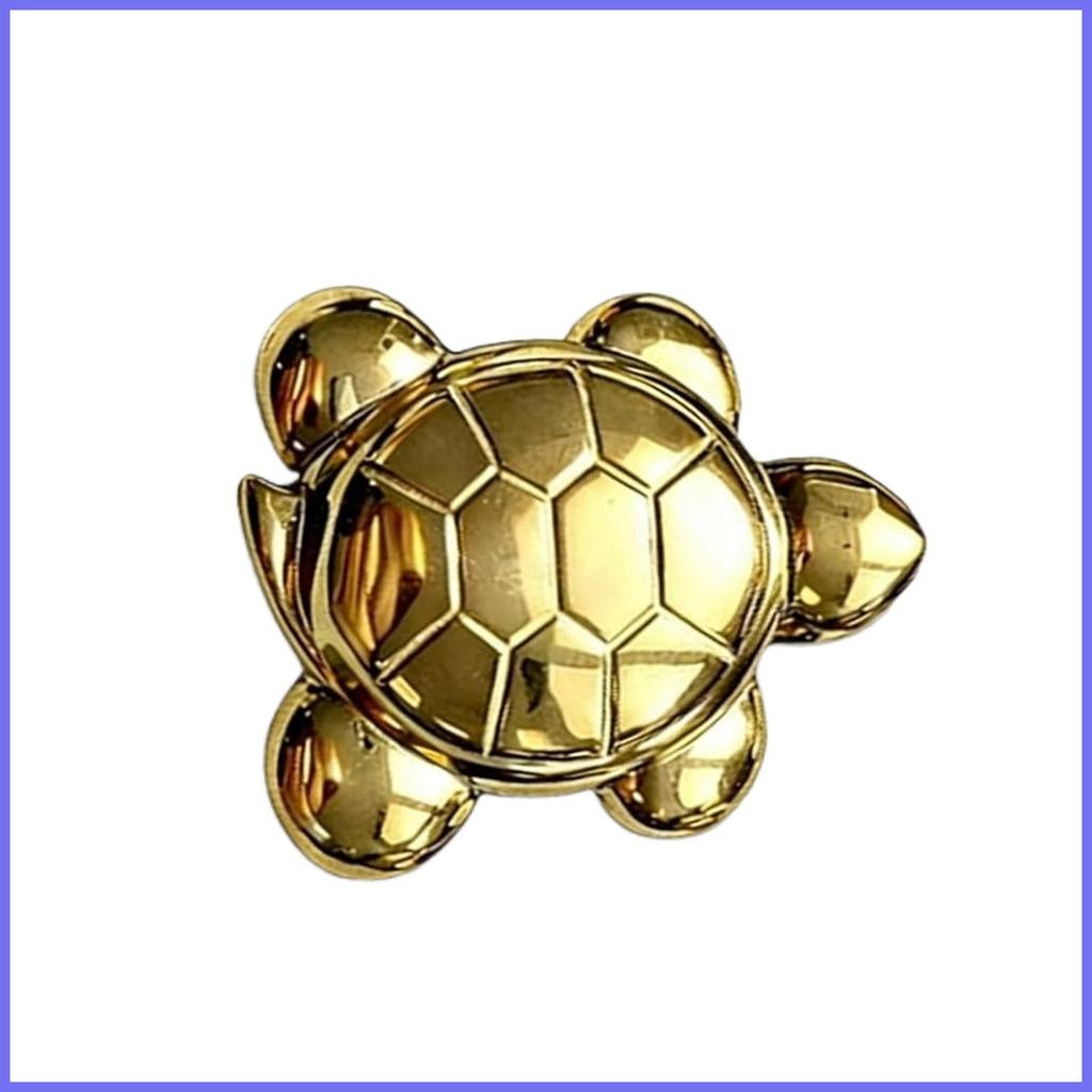 Pyrite หินเต่า Figurine Mini ธรรมชาติ Pyrite แกะสลักหินเต่ารูปปั้นแรงบันดาลใจตกแต่งสําหรับโต๊ะทํางาน