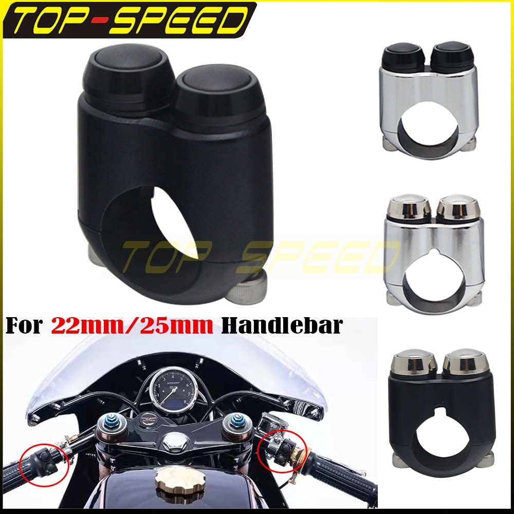O-Universal Handlebar สําหรับ 1 "หรือ 7/8" บาร์รถจักรยานยนต์ Dual Momentary ปุ่มสําหรับ Harley BIKE 