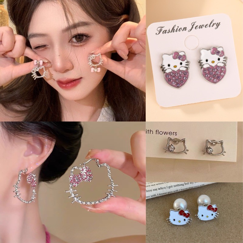 ต่างหูเงินแท้ เกรด 925 จี้รูปปลา แมวน่ารัก เครื่องประดับแฟชั่น สําหรับผู้หญิง LE206