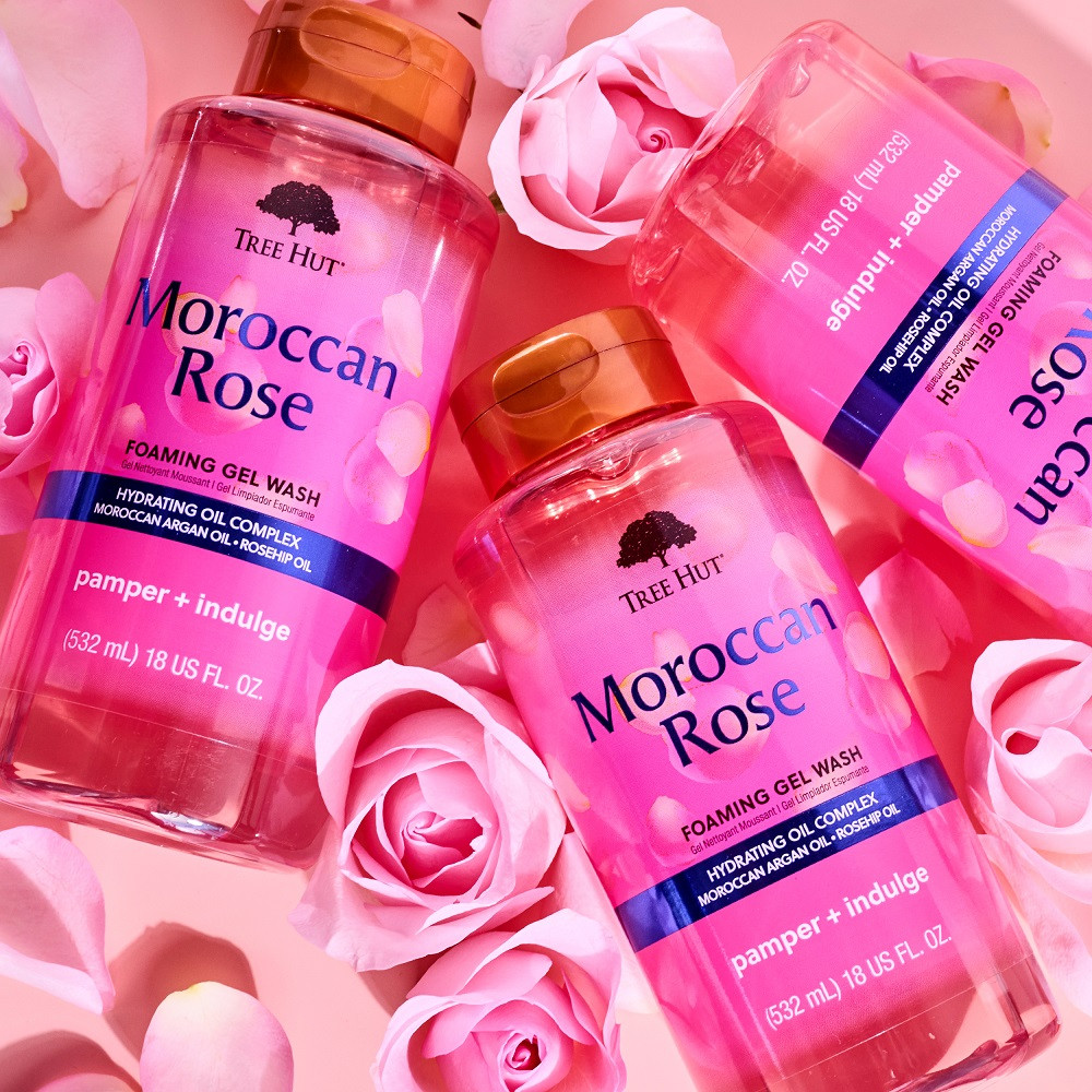 Tree Hut Moroccan Rose Foaming Gel Wash 532 ml.