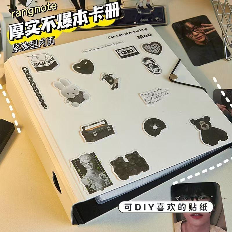 木瓜好物 九 foto格 Cave A4 ft3寸本片星小卡纳小马宝纳卡纳 Card Star Red-grid Card Album A4 อัลบั้มรูป 3 นิ้วการ์ด Little