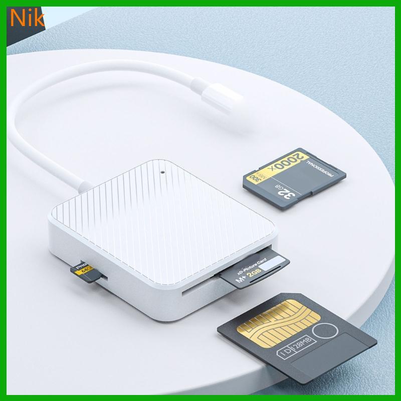 บ.ลค.ต.ศ. Type C 4 In 1 Card Reader External SM SD XD M2Multi In One การ์ดหน่วยความจํากล้อง Ad
