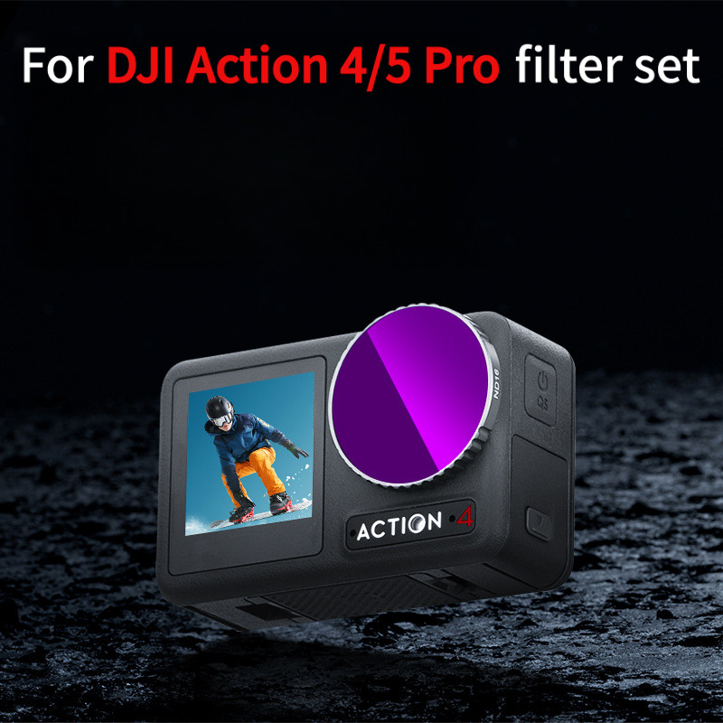 เหมาะสําหรับ DJI Action 4/5 Pro ตัวกรองเกลียว UV Protection CPL Polarizing ND ND Filter อุปกรณ์เสริม