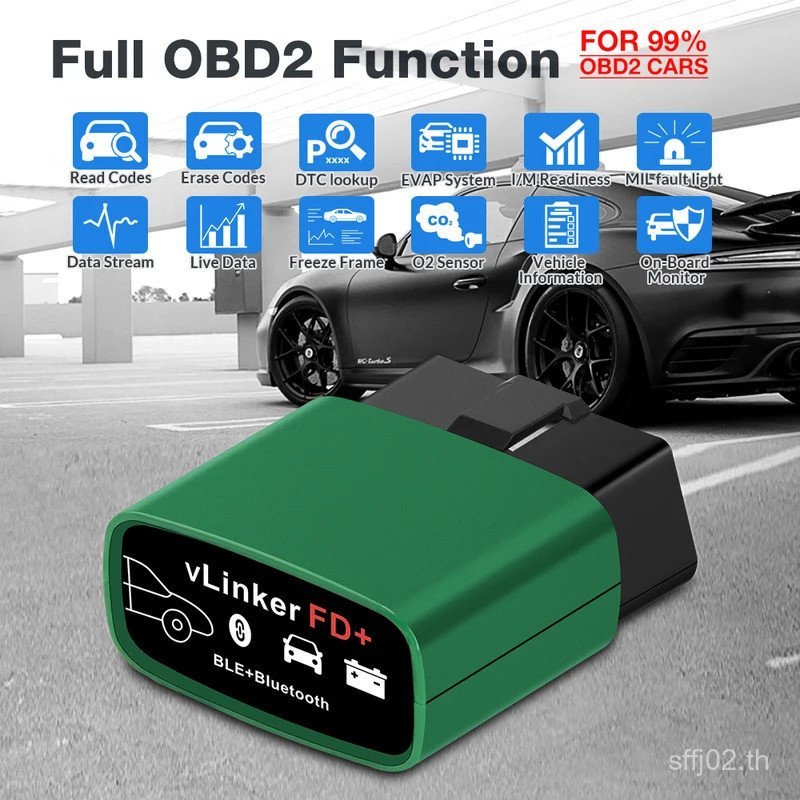 Vgate vLinker FD+ ELM327 V2.2 Forscan สําหรับเครื่องสแกนเนอร์บลูทูธ ELM 327 wifi OBD 2 OBD2 รถวินิจฉ