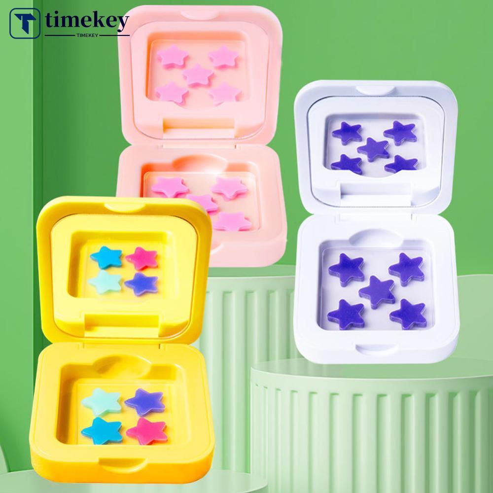TIMEKEY Star Design Pimple Patch กระจกแต่งหน้าสีสันสดใส Hydrogel Blemish คอนซีลเลอร์สิว Spot Treatme