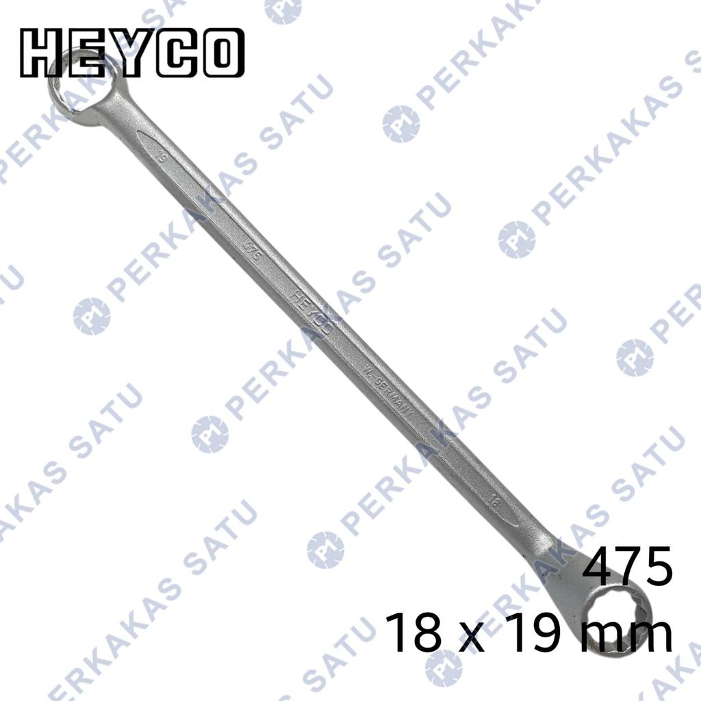 วงแหวน 18 X 19 MM HEYCO GERMANY DOUBLE ENDED RING WRENCHES 18X19MM