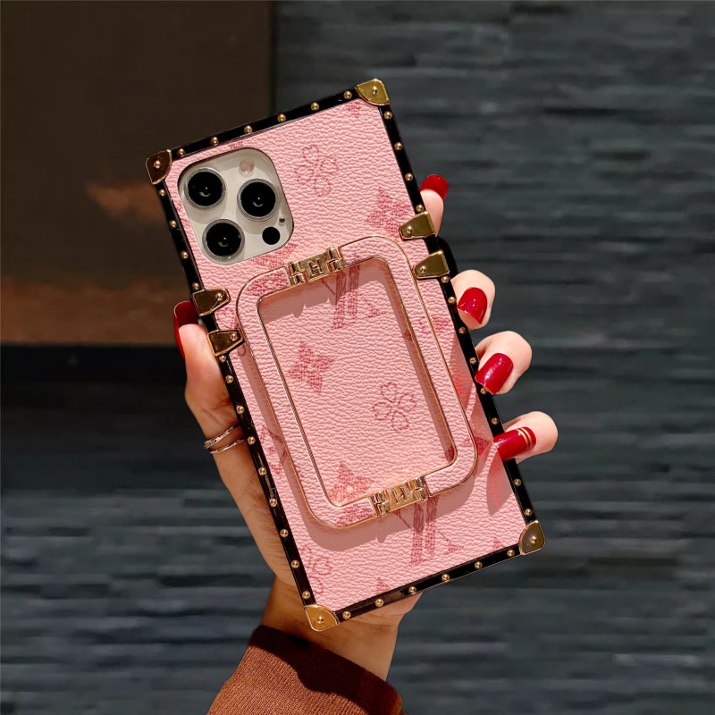 ปลอกใหม่ หนังดอกไม้ย้อนยุคสร้างสรรค์ยืนเคสโทรศัพท์สําหรับ ไอโฟน 17 16 15 14 13 12 11 มือโปร/ สูงสุด/ บวก / มินิ /อากาศ16จ /กันกระแทกกรณีป้อง
