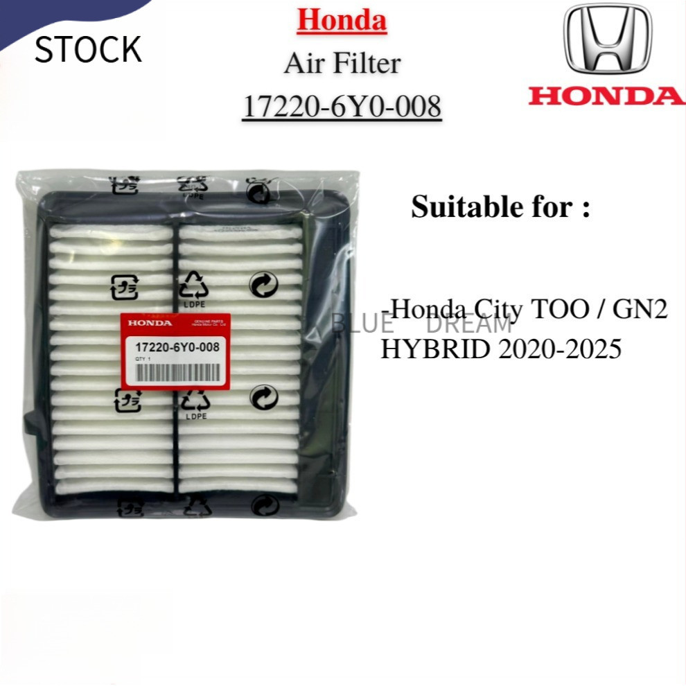 HONDA CITY 1.5 2020 TOO GN2 HYBRID ENGINE AIR FILTER (17220-6Y0-008)