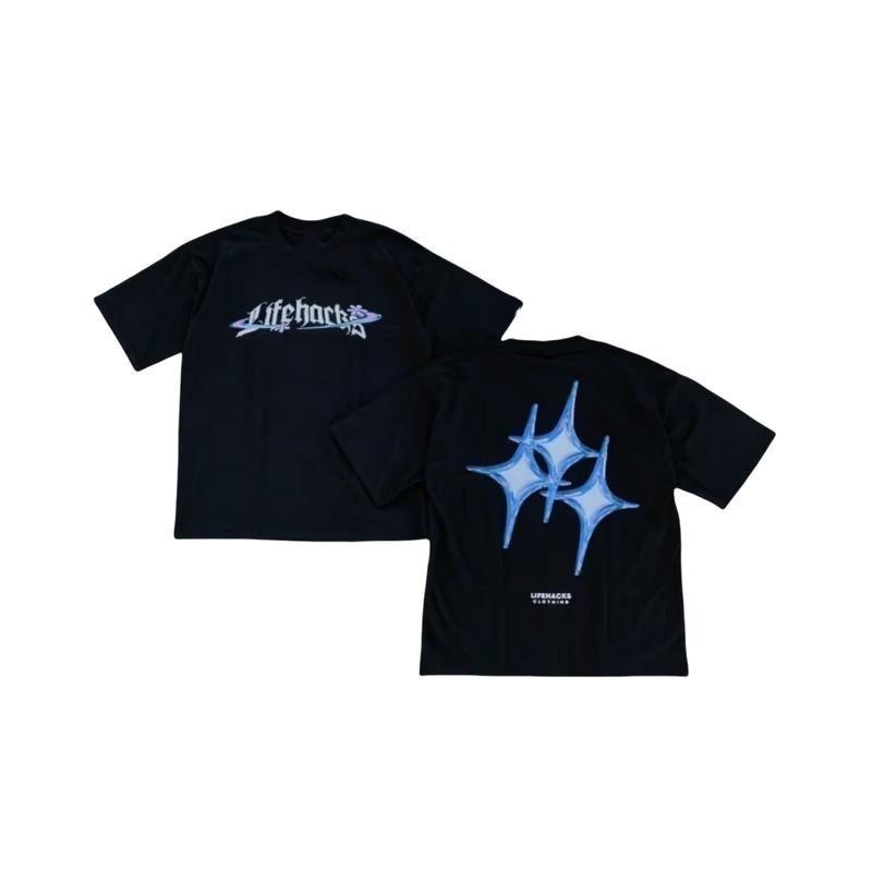 CODREADY STOCK Creative Heavy Cotton เสื้อยืดผู้ชายผู้หญิงแนวโน้มพิมพ์หลวมลูกเรือคอ Casual Tee saiz 