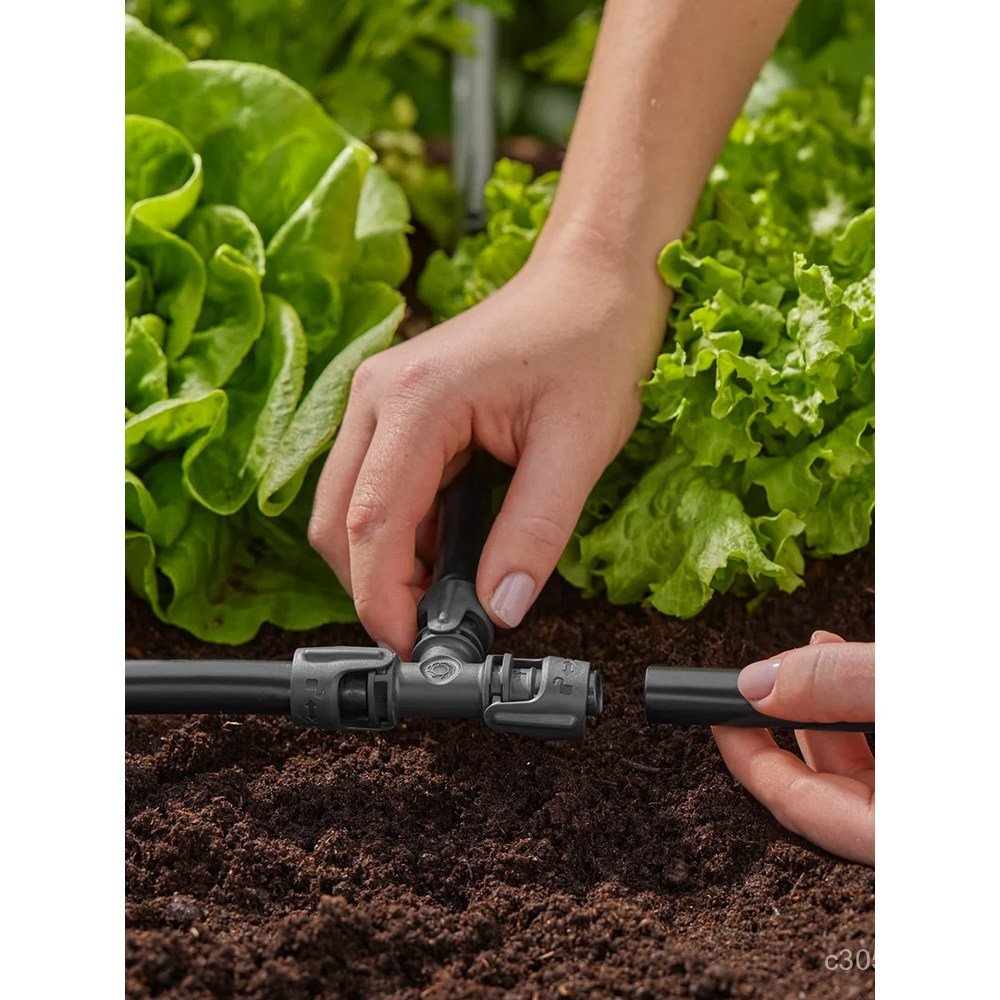 German GARDENA GARDENA 13201 ข้อต่อรูปตัว T ต้นฉบับนําเข้าระบบชลประทานแบบหยดขนาดเล็ก Timing รดน้ําดอ