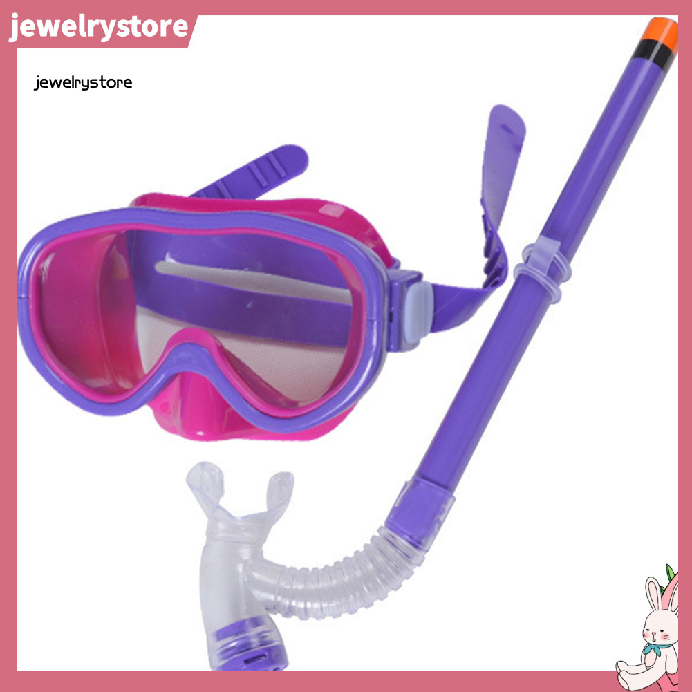 JEW Kids Dive Swimming Snorkel Tube Clear Vision Anti-Fog Scuba Goggles