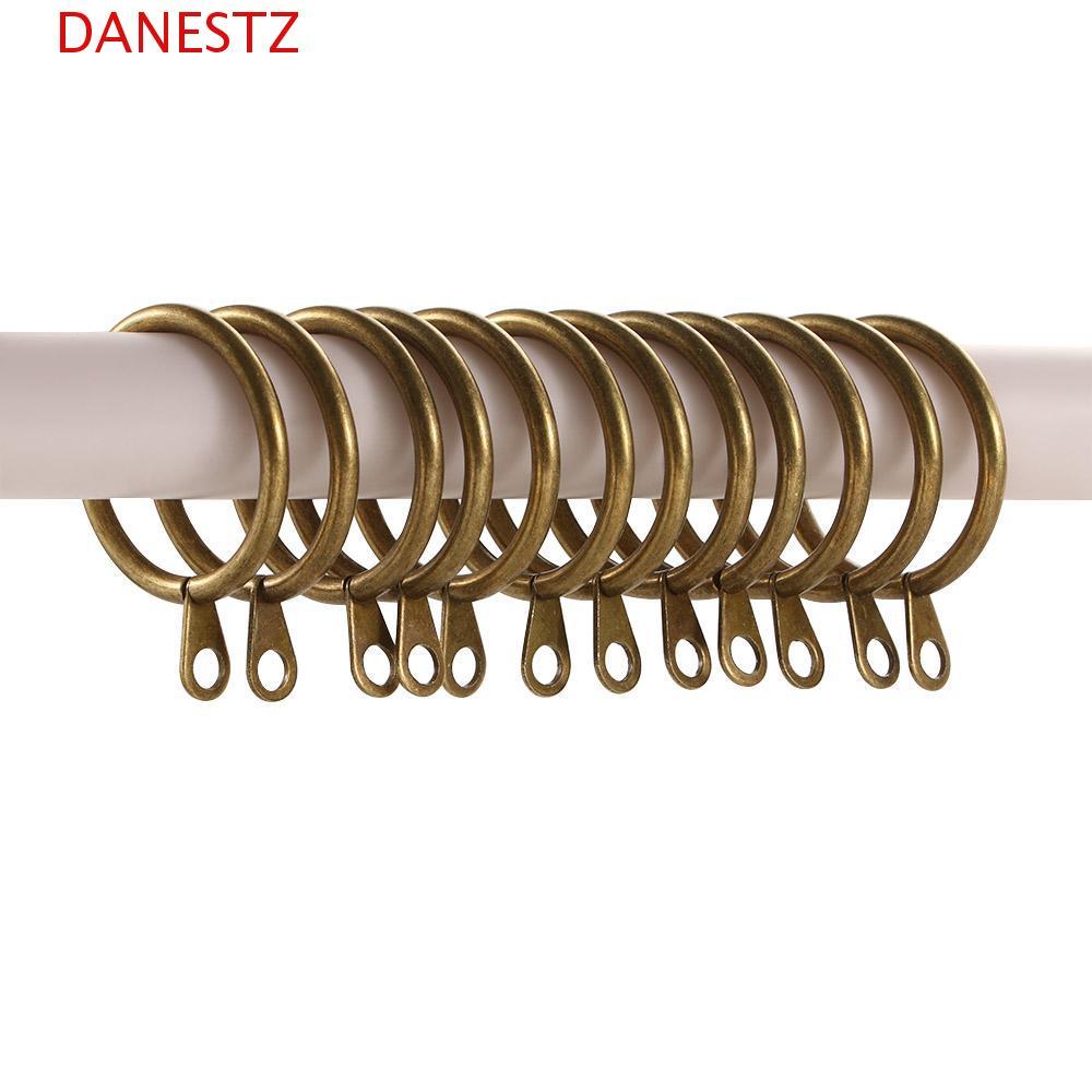 DANESTZ Curtain Rings Metal Practical Home Low Noise Roman circle