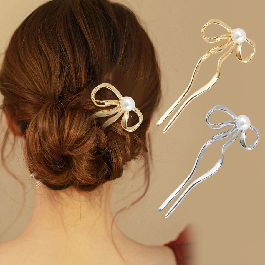 .clips ติดผมทรง U ทำจากโลหะ สไตล์ยุโรปและอเมริกา หรูหรา มีสไตล์ไม่เหมือนใคร