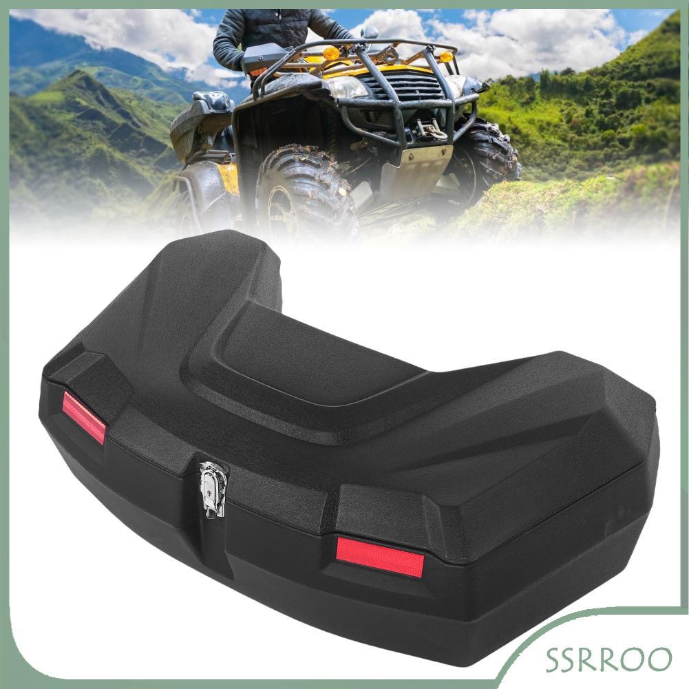 Ssrroo Ssrroo Depisuta 98L ATV ด้านหลังกล่องเก็บกันน้ำ Rack Cargo พร้อมเบาะพนักพิงและล็อคส่วนใหญ่ AT