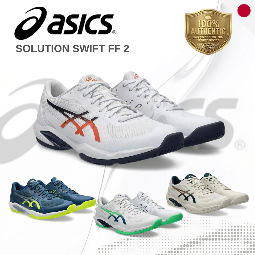 รองเท้าเทนนิส ASICS SOLUTION SWIFT FF 2 สำหรับผู้ชาย - น้ำหนักเบา เหมาะสำหรับทุกสนาม รุ่น 1041A466