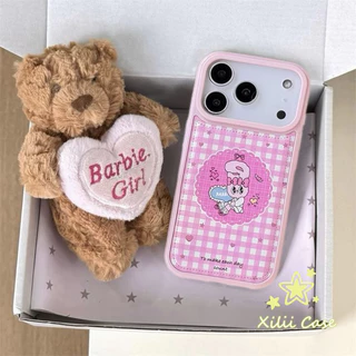 รูใหญ่พองลม ลายโบว์ กระต่าย น่ารัก เคส สำหรับIPhone 16 17 15 11 AIR 13 12 14 Pro Max XR 7 16 14 15 8 Plus X XS SE