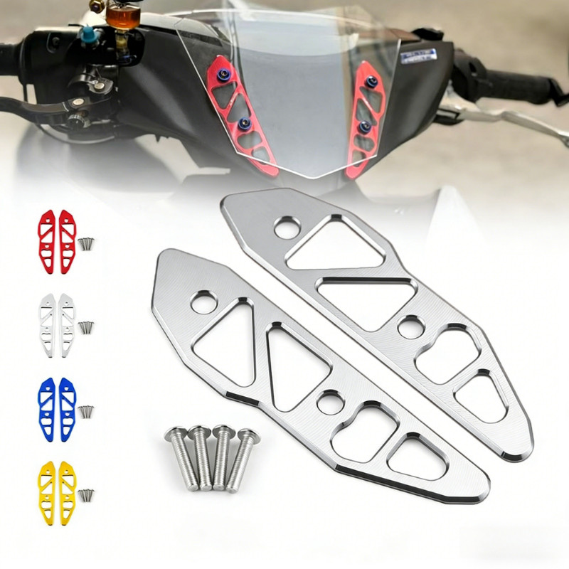 วงเล็บกระจกหน้า Visor AEROX NVX155 V1/V2/V3 อะไหล่แต่งรถจักรยานยนต์ พร้อมสกรู ติดตั้งง่าย ทนทาน สวยงาม