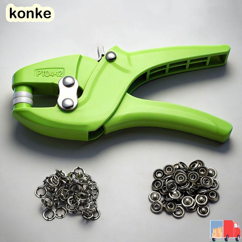 KONKE 5 Claw Snap คีม, No-Sew ที่มองไม่เห็น Snap Fastener คีม, เย็บเครื่องมือหนาไนลอนโลหะ Snap effec