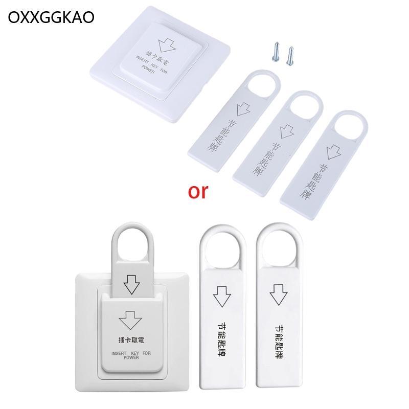 OXXGGKAO Inser Key สําหรับ Power 86-type Hotel Key Card สวิตช์ประหยัดพลังงานใส่ Room Keycards ขนาดมา