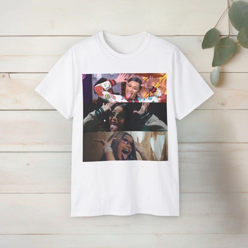 Cardi B “AH HA” Graphic Tee | Unisex Cotton Rap & Hip-Hop T-Shirt เสื้อยืดผ้าฝ้าย Unisex Cardi B “AH