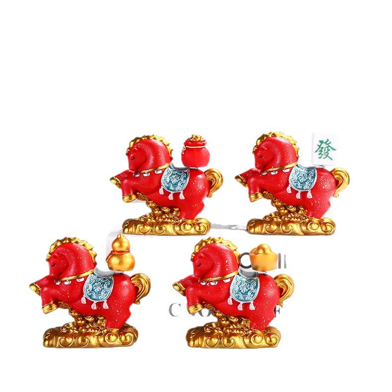 ม้าจีน ของแต่งบ้าน ตกแต่งโต๊ะ ตกแต่งบ้าน ตกแต่งห้อง ของตกแต่ง ตกแต่งคอม แต่งบ้าน ตกแต่งคาเฟ่ ตกแต่งรถ ตกแต่งสวน ตกแต่งประตู บ้านปลา ของขวัญปีม้า วัสดุเรซิ่น ของที่ระลึกน่ารัก สำหรับตั้งโต๊ะ รับทรัพย์ทันที คุณภาพดี - รูปที่ 4