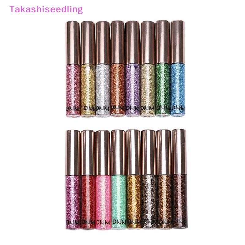 (Takashiseedling) 15 สี Liquid Eyeliner Golden Red Blue Eyeliner Shiny Eyes Flash กันน้ํา Long-lasti