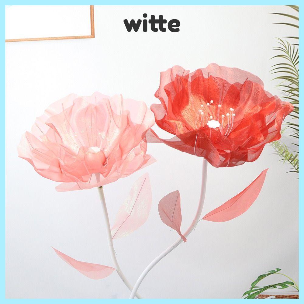 Witte ดอกไม้ปลอม, ดอกไม้จําลองขนาดใหญ่ขนาดใหญ่, ตาข่ายแขวนแสดงหน้าต่าง 50 ซม. ดอกไม้ประดิษฐ์กลวงห้างสรรพสินค้ากลางแจ้ง