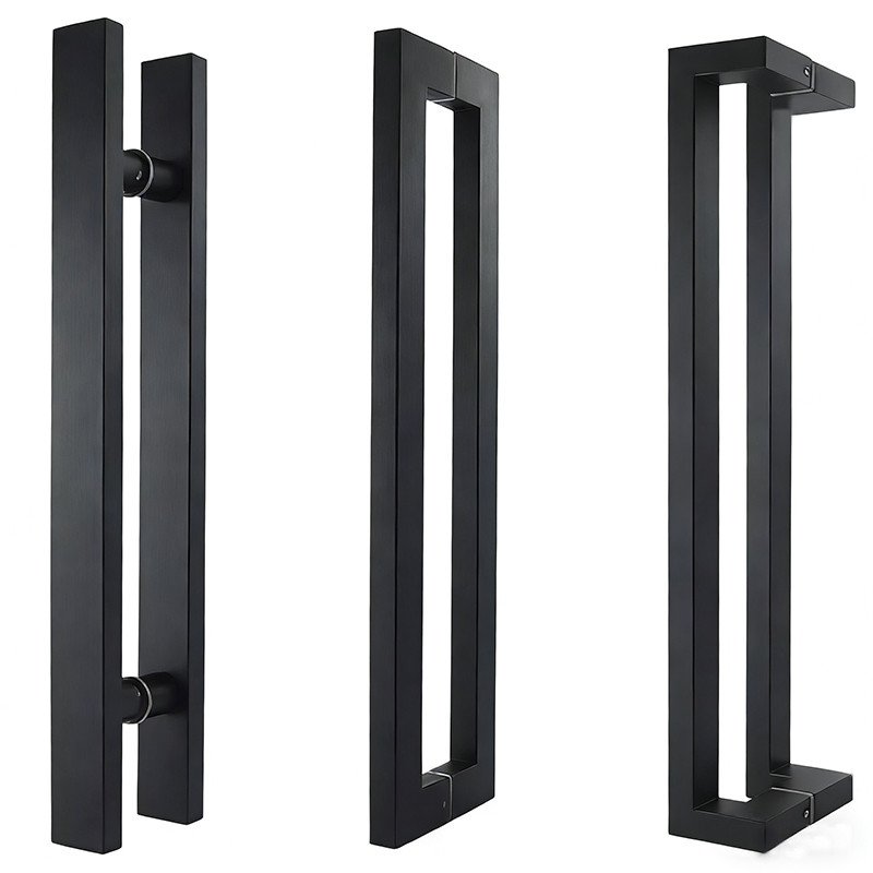 มือจับประตูสแตนเลส   สีดำ สีเงิน หลายขนาด